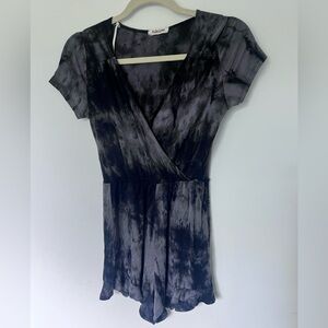 Rolla Coaster S Tie-Dye Romper Bohemian Festival Flowy Retro Fairycore